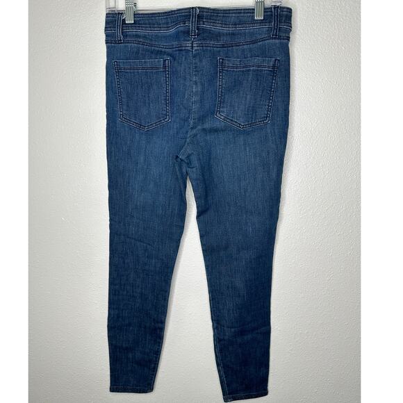 Splendid Medium Wash High Waist Ankle Zip Stretch Skinny Jeans 29 - Picture 6 of 13